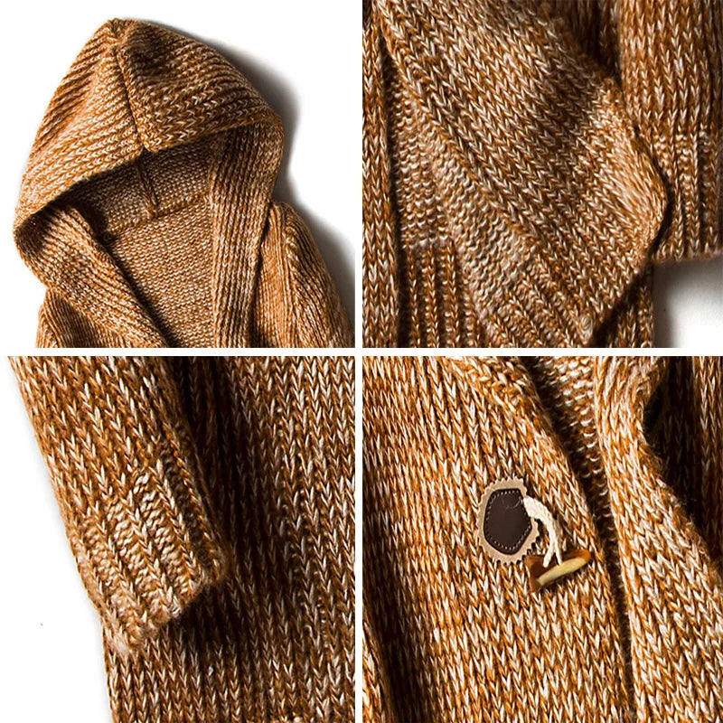 Hooded Wool Cardigan