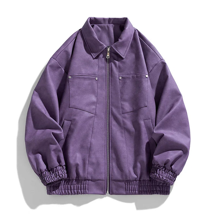 Classic Bomber Leather Jacket