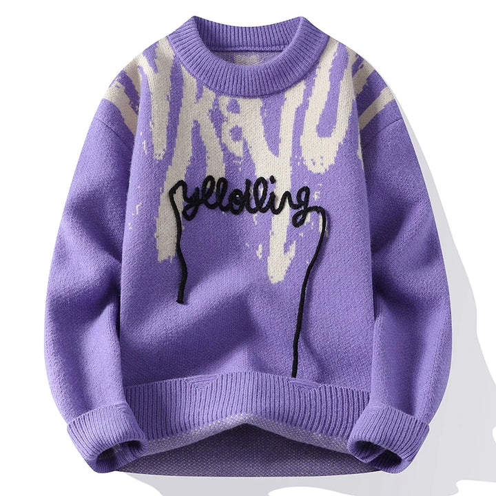 Graphic Stitch Sweater