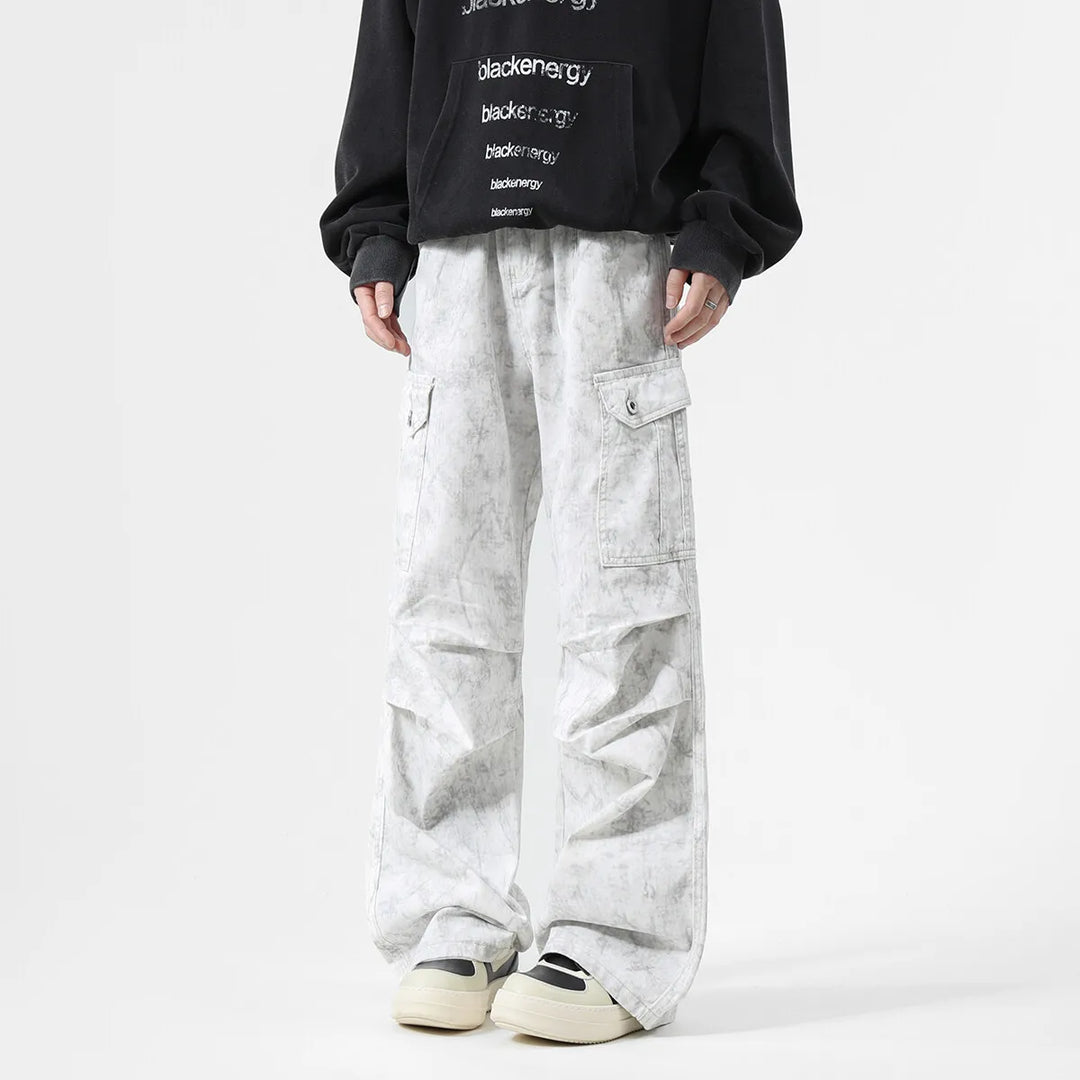 Denim Cargo Pants