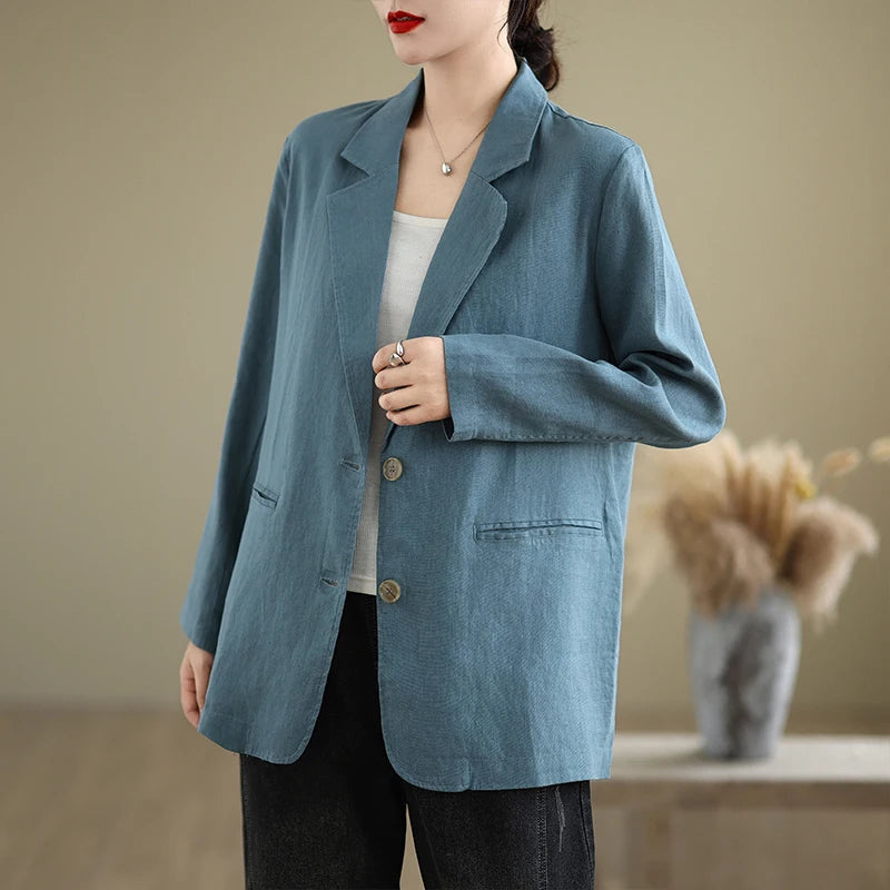 Classic Linen Blazer
