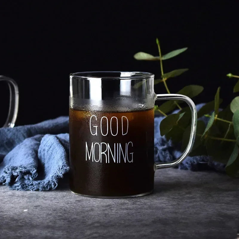Good Morning Glass Mug
