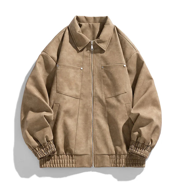 Classic Bomber Leather Jacket