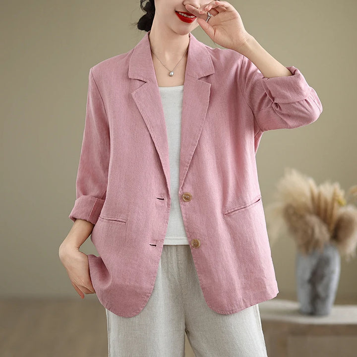 Classic Linen Blazer