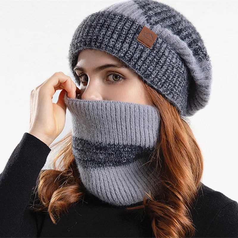 Neck Gaiter &amp; Beanie Two-Piece Set