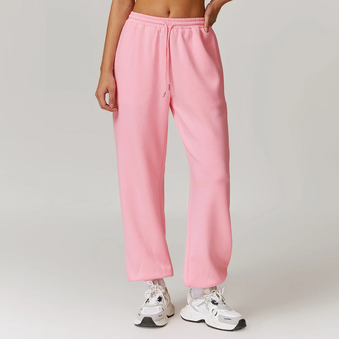 Violet Cotton Joggers