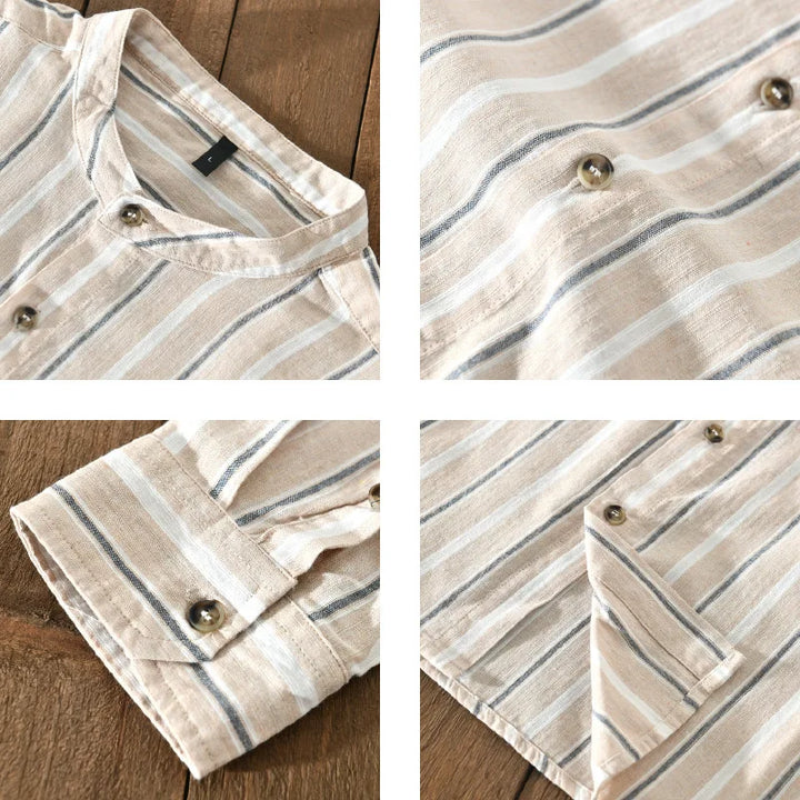 Alfonso Cotton&amp;Linen Shirt